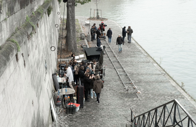 les-choses-mouret-tournage-quai-paris
